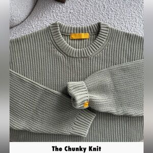 Chunky Knit Sweater in Pistachio